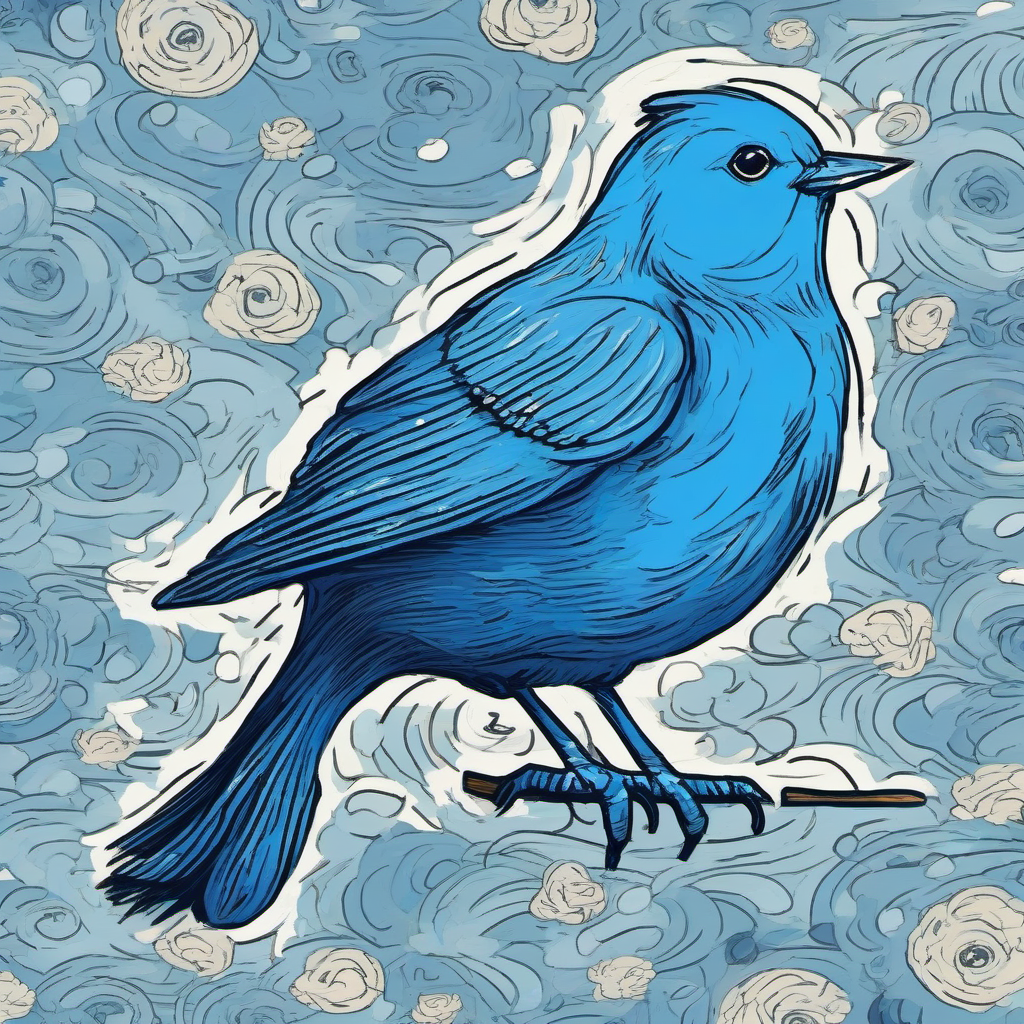 Cerulean Guardian Among Roses